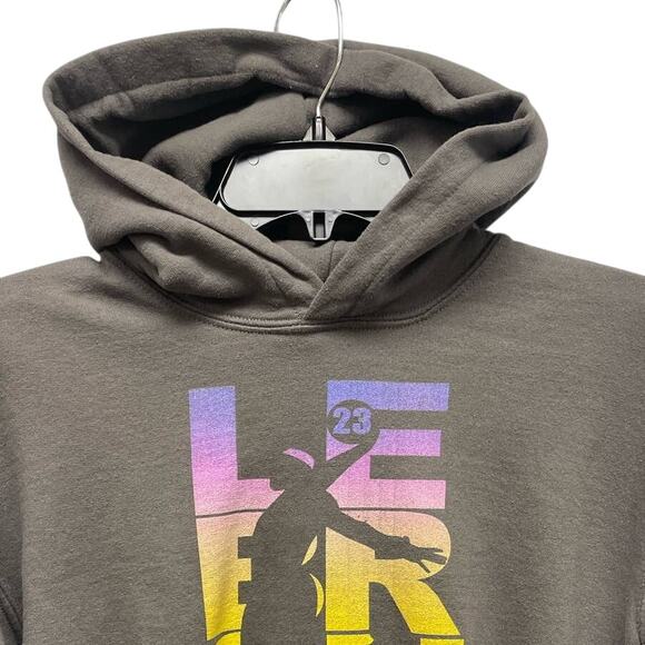 LeBron Basketball Youth Large Cotton Blend Long Sleeve Hoodie Sweatshirt Pockets - Picture 2 of 5